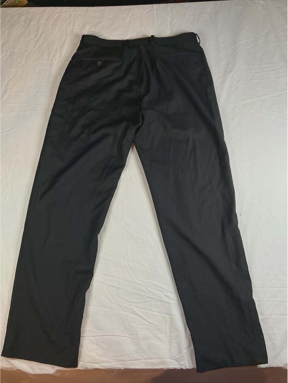 👖 VNG Lauren Ralph Lauren Black Dress Pants Flat Front Straight Leg Size 36 👖